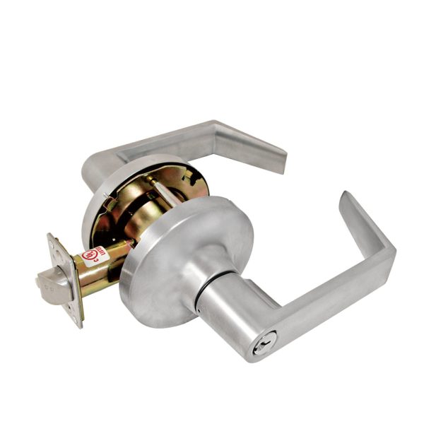 TownSteel - CDC-84-S - Commercial Lever Set Handle - Clutch Lever Set - 2-3 4   Backset - Satin Chrome - Classroom - Grade 1 For Sale