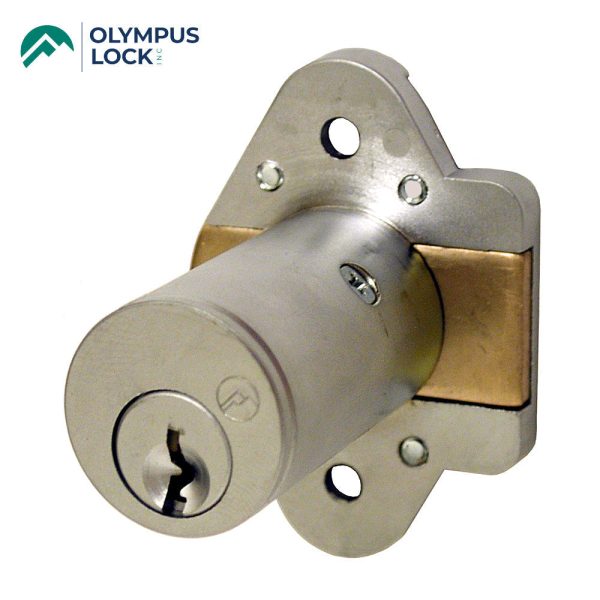 OLYMPUS LOCK  - N078L - Cabinet Door Deadbolt Lock - N Series National - 26D - Satin Chrome - KA 107 - LH For Sale - Image 2