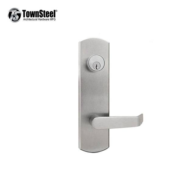 TownSteel - Escutcheon Lever Trim for 8900 & 9700 Kestros Exit Devices - Entrance Function - Satin Chrome - Grade 1 - KES-908R-SRHR626-SC Hot on Sale - Image 2