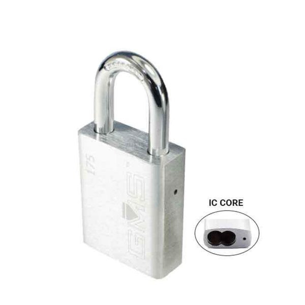 GMS LFICP175 - IC Padlock - LFIC Core - 1-3 4 Body - US26D - Satin Chrome - 1 Inch Online Sale