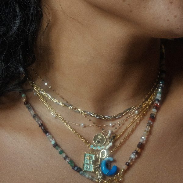 Enamel Birth Flower Pendant Necklace For Discount - Image 3